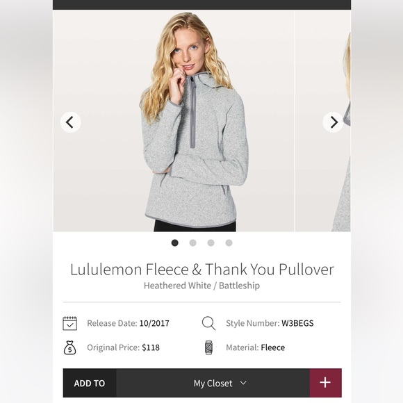 Lululemon Fleece & Thank you Pullover - Picture 6 of 6